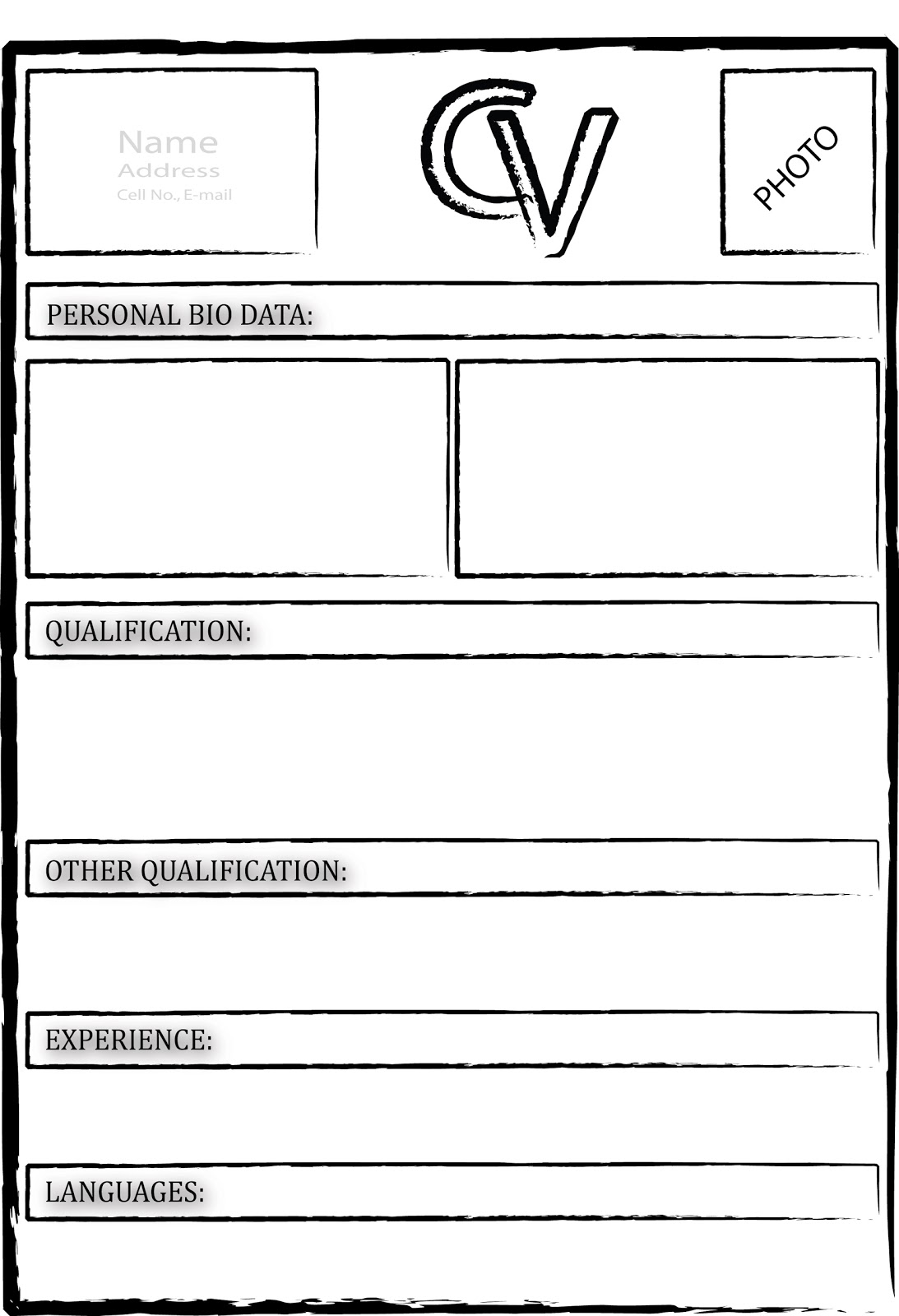 Free fill in the blank resume form